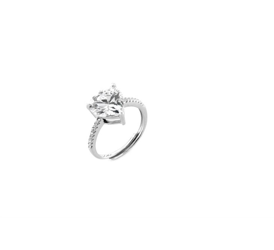 Anello Donna Cesare Paciotti Argento Pietra Bianca 4UAN6070W