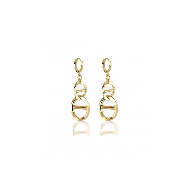 Orecchini Donna Unoaerre 1AR Bronzo Dorato Spirale DNA 504587