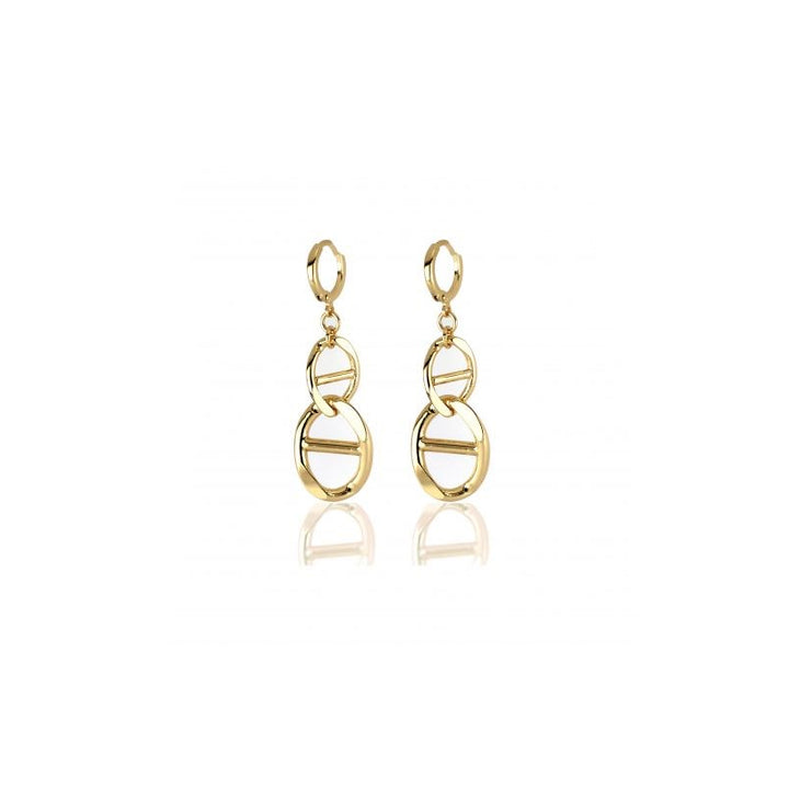 Orecchini Donna Unoaerre 1AR Bronzo Dorato Spirale DNA 504587