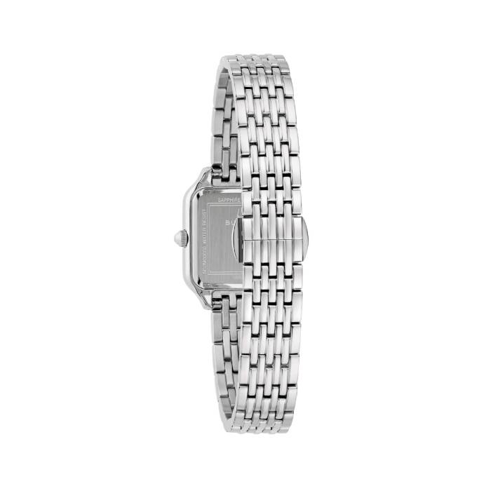 Orologio Donna Bulova Quarzo Solo Tempo Sutton Square Acciaio Madreperla Diamanti 96R256