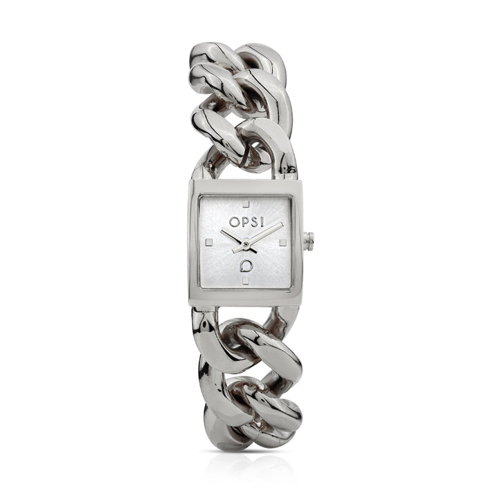 Orologio Donna Ops Acciaio SQUARE CHAIN Catena OPSPW-1167-3950