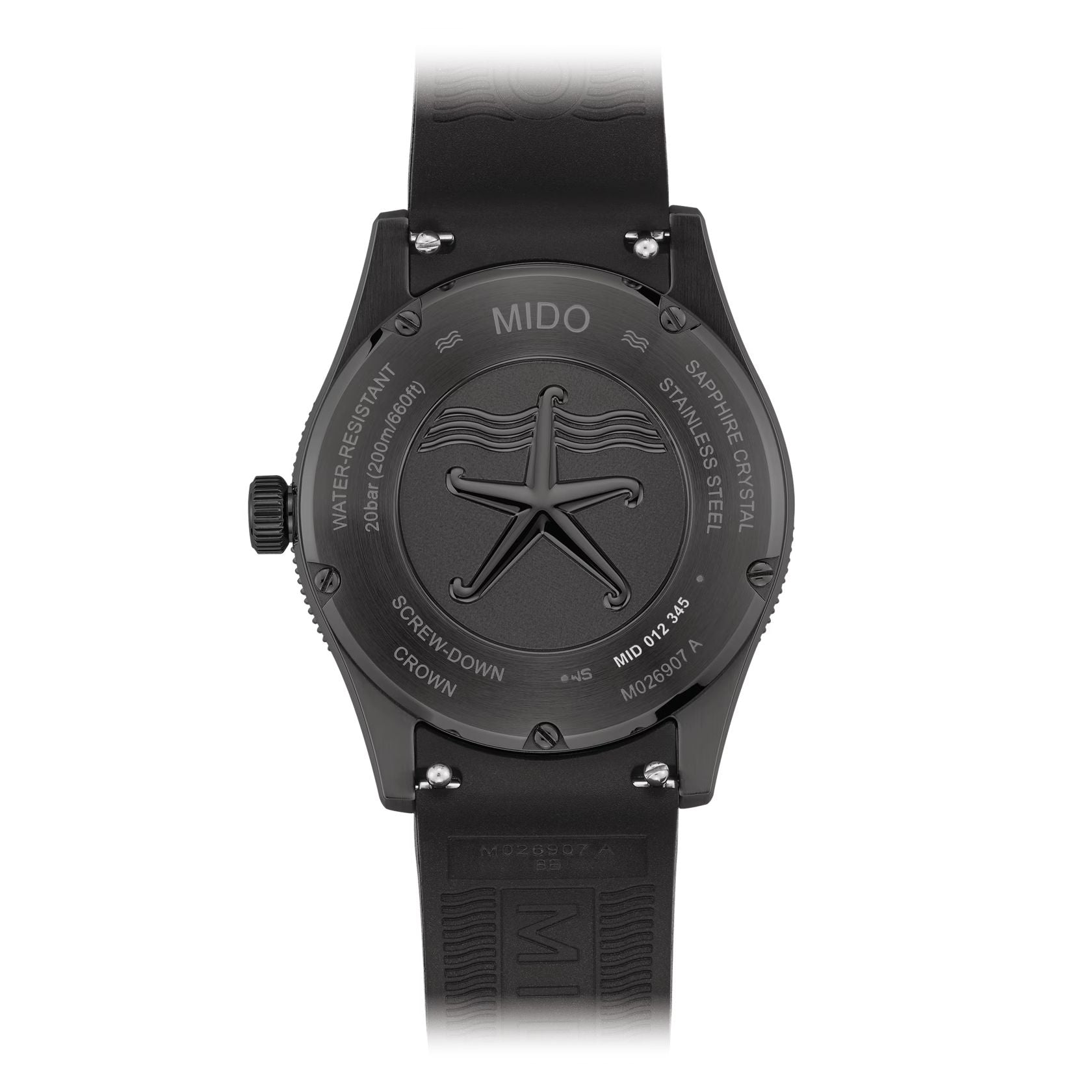 Orologio Uomo Mido Automatico Ocean Star 39 Data Nero PVD M0269073105100