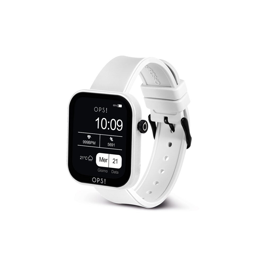Orologio Unisex Ops Smartwatch Active Call Bianco OPSSW-26