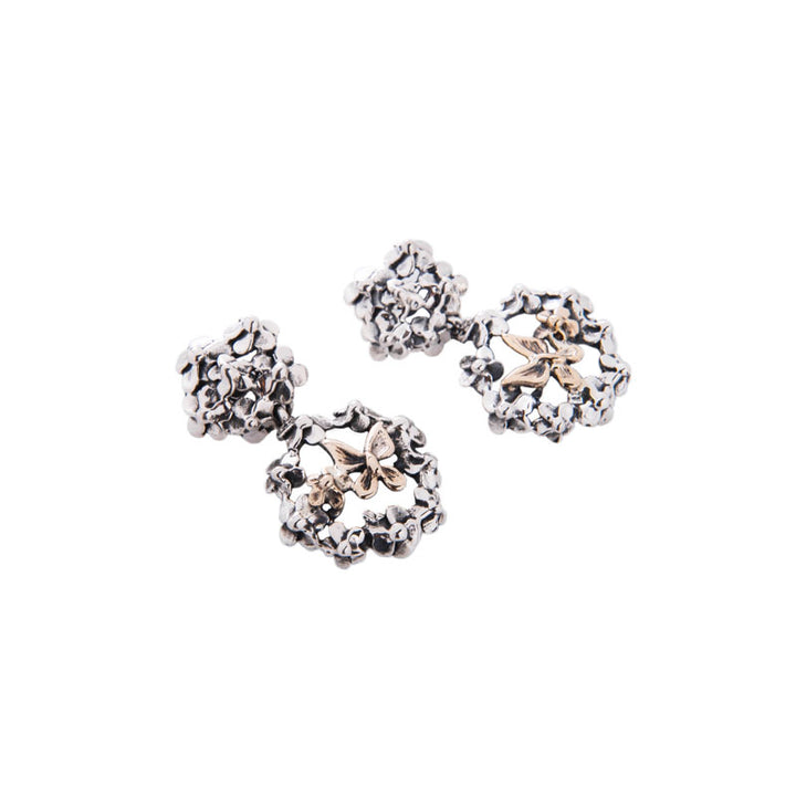 Orecchini Donna Nemoris Argento 925 Bronzo Rosè Farfalla Bouquet BOF44