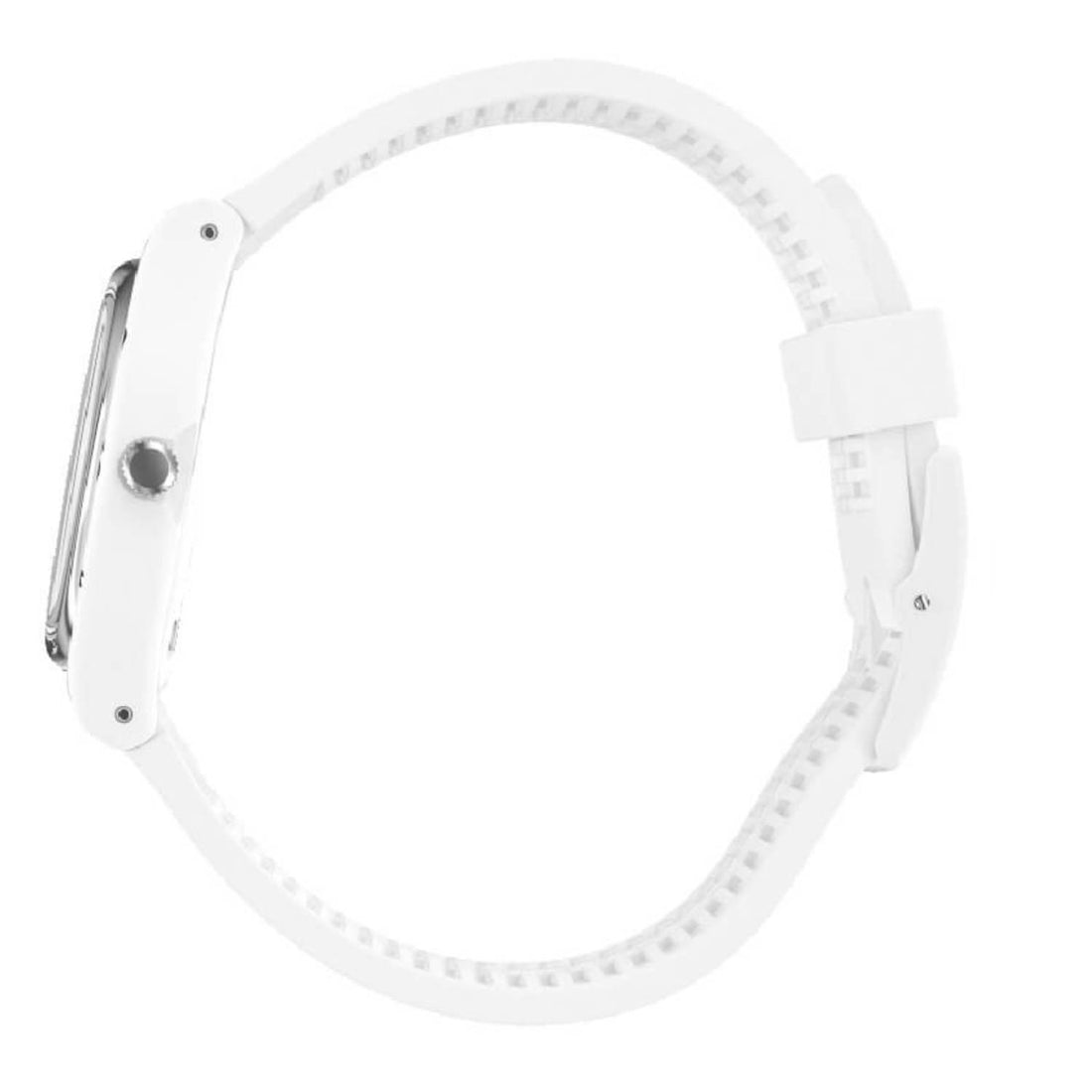 Orologio Donna Gomma Silicone Swatch Quarzo Solo Tempo Bianco Doppia Data GW716