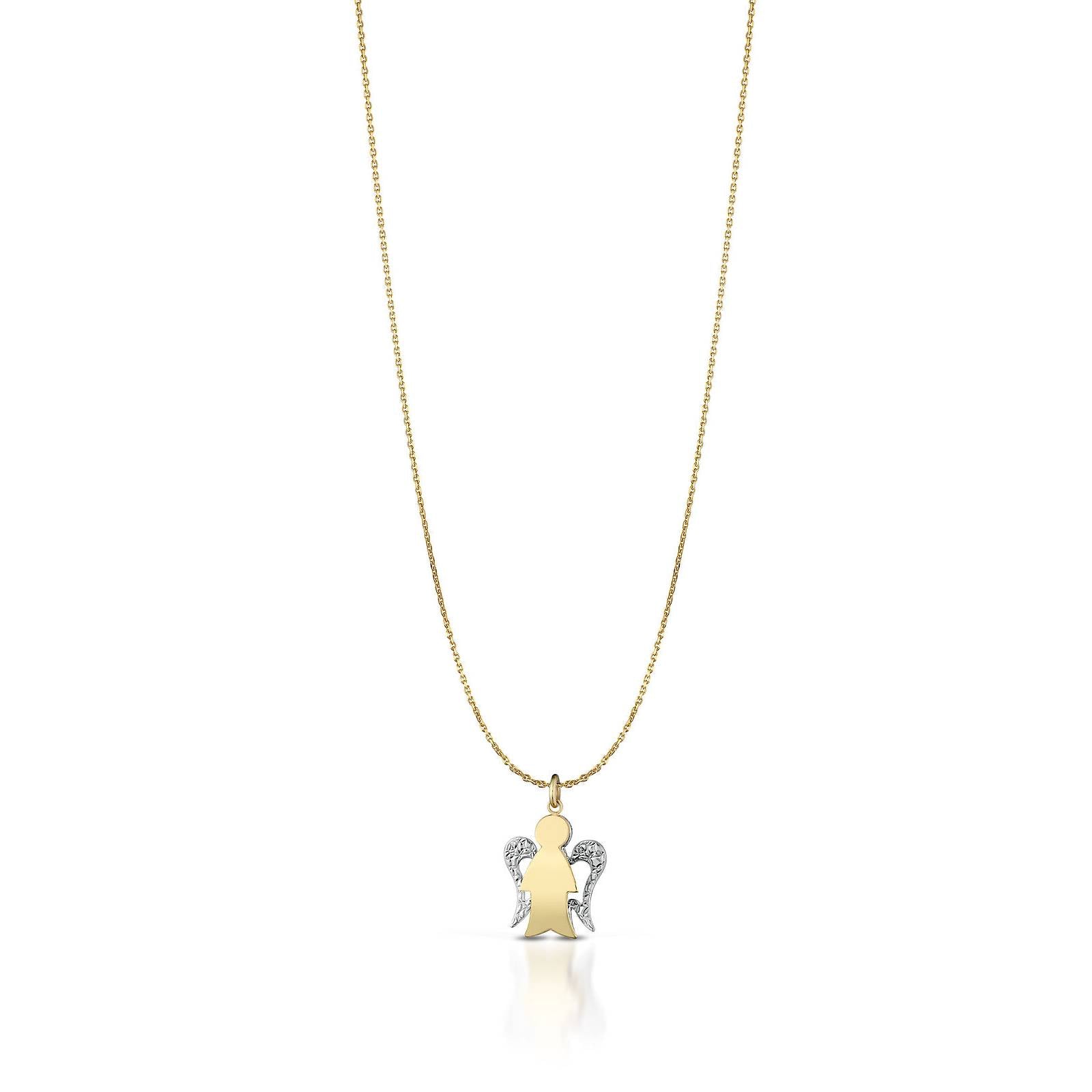 Collana Donna Roberto Giannotti Oro 9 KT Angelo Bicolore NKT366