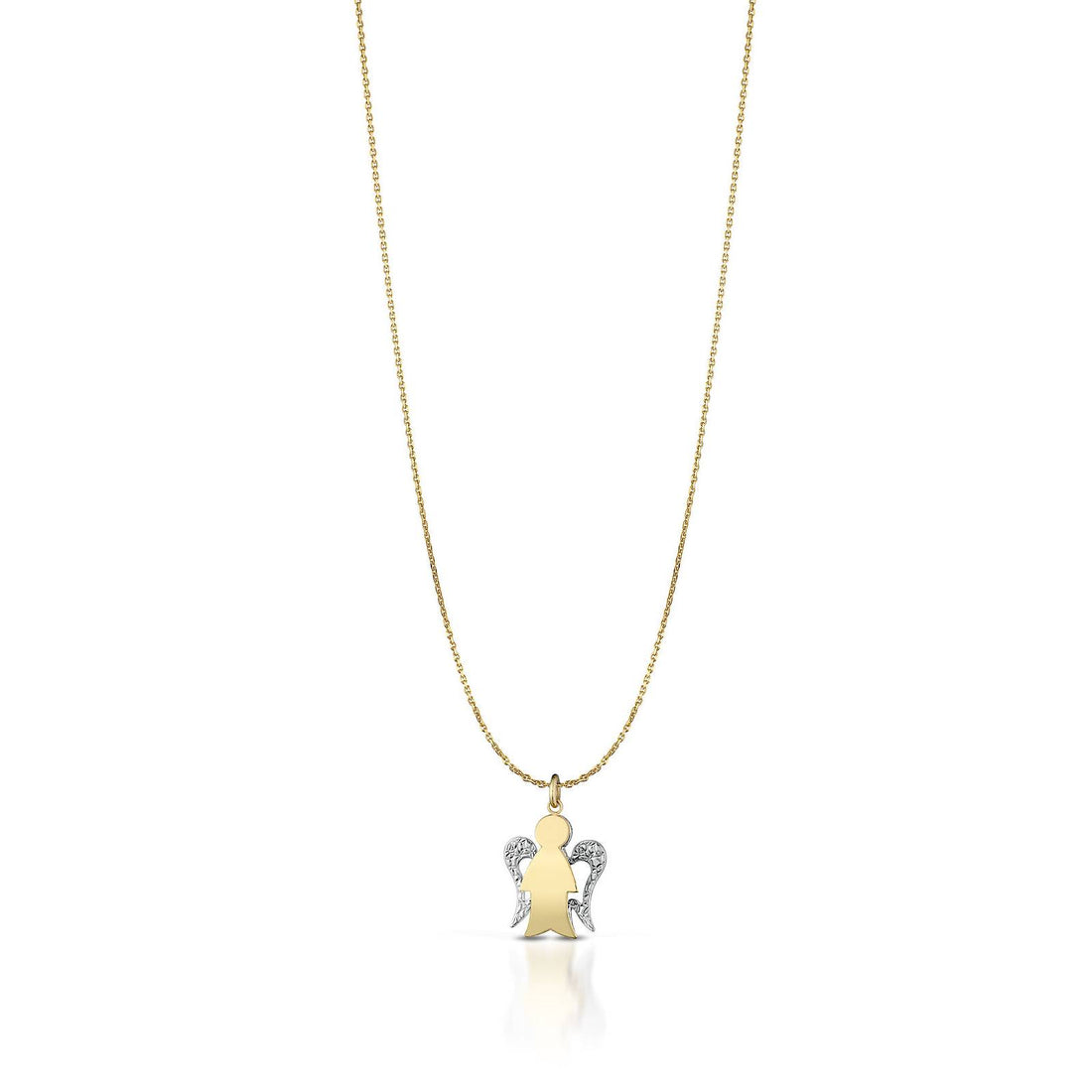 Collana Donna Roberto Giannotti Oro 9 KT Angelo Bicolore NKT366