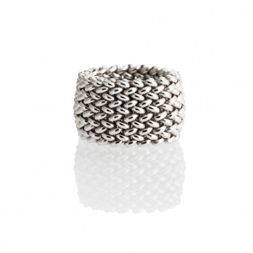 Anello Donna Unoaerre Argento 925 Lucido Fascia Chicco Di Riso 509557