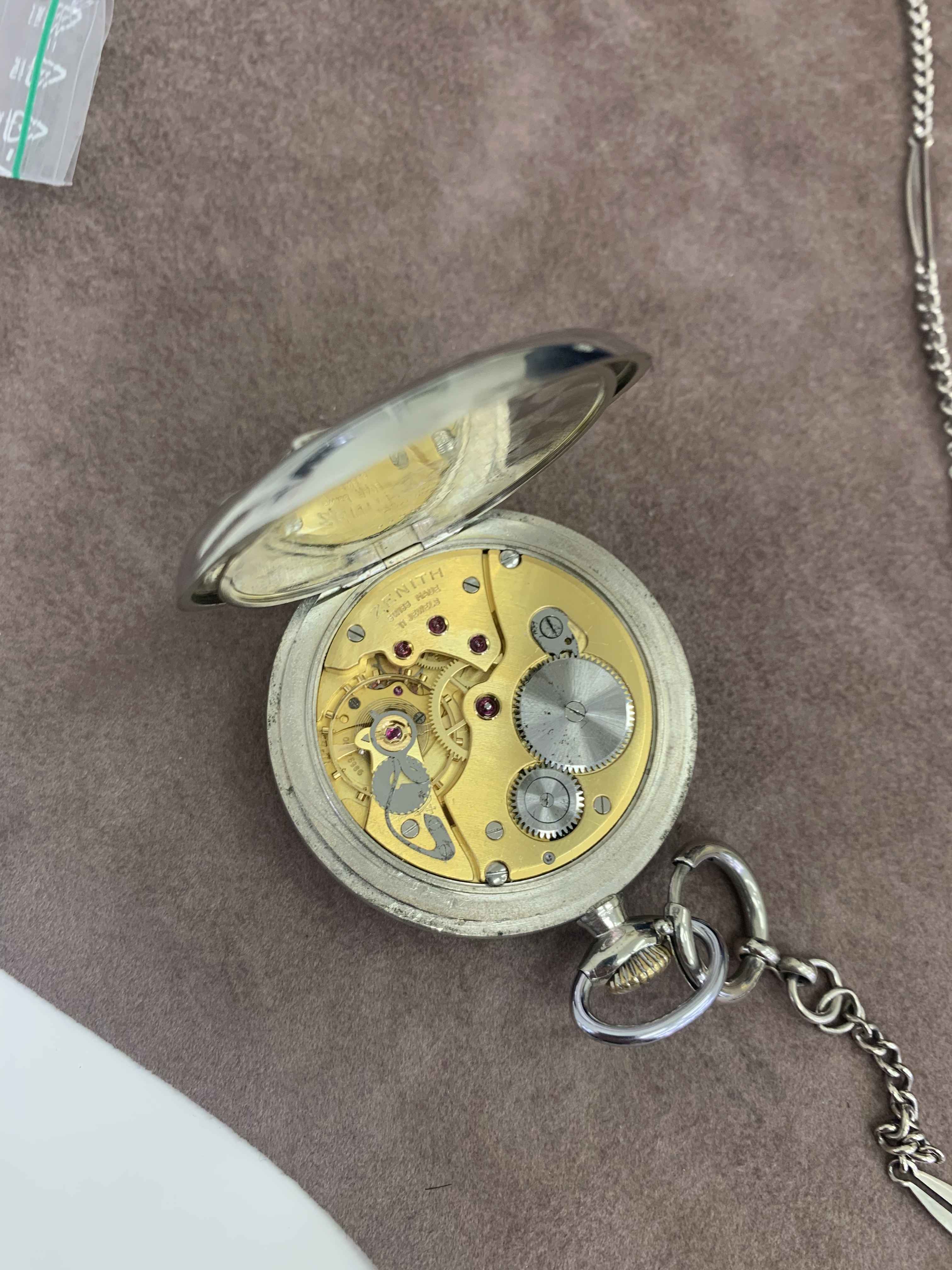 Orologio Uomo Tascabile Zenith Ferrovie Grand Prix 1865 Movimento Dorato