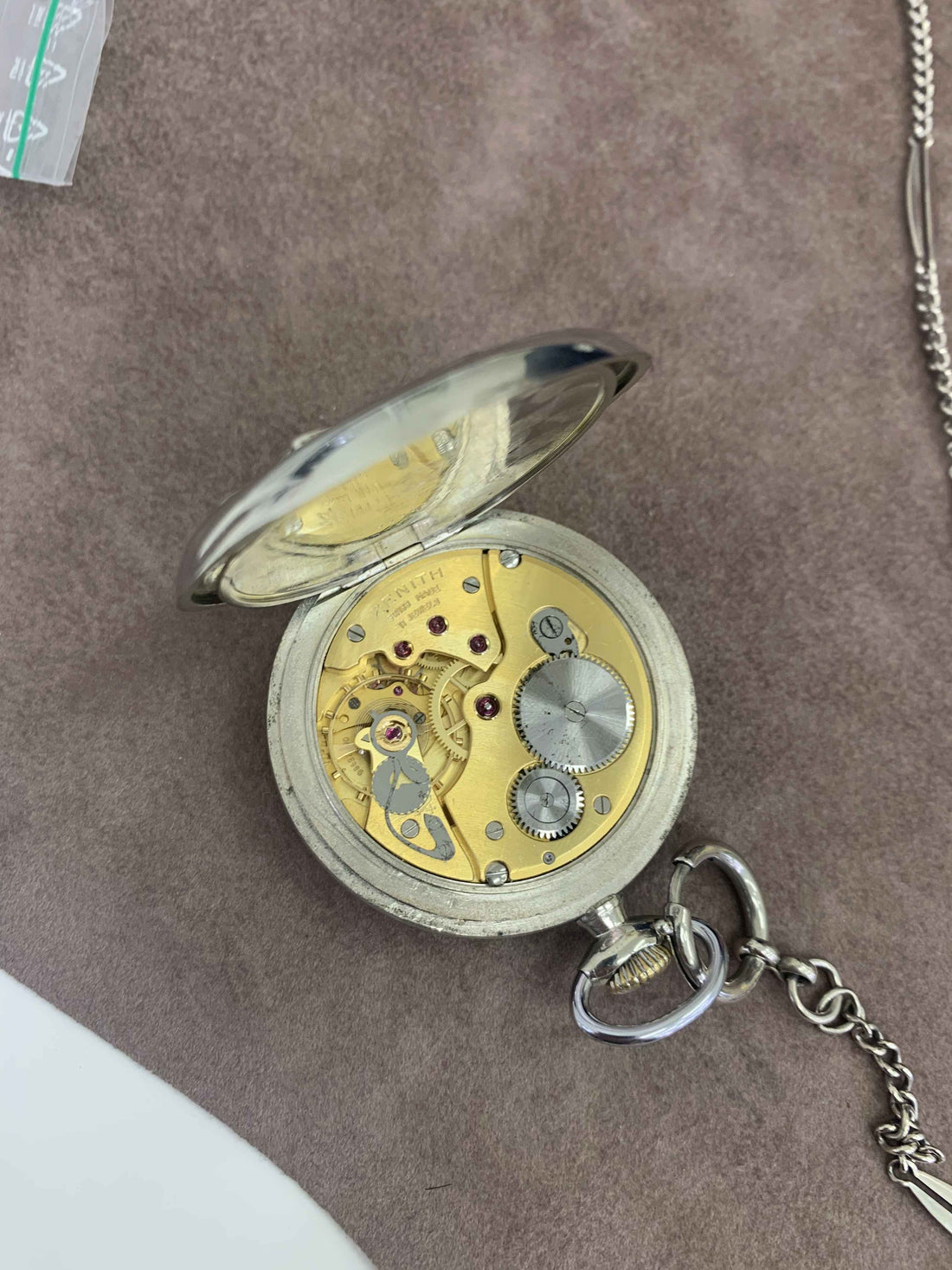 Orologio Uomo Tascabile Zenith Ferrovie Grand Prix 1865 Movimento Dorato