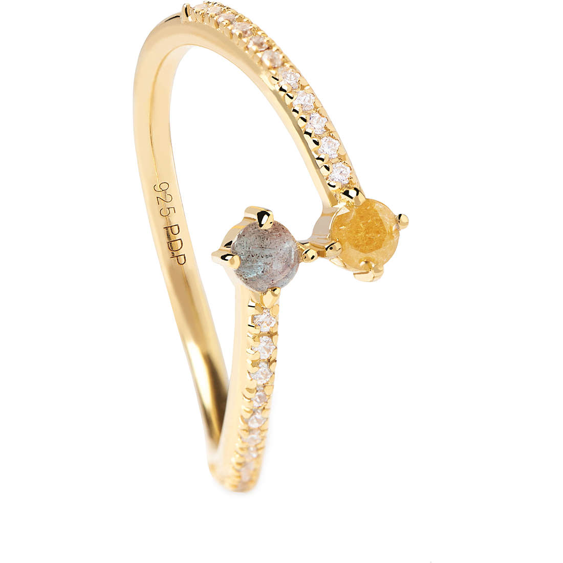 Anello Donna PDP Argento 925 Placcatura Oro Juno AN01-647-14