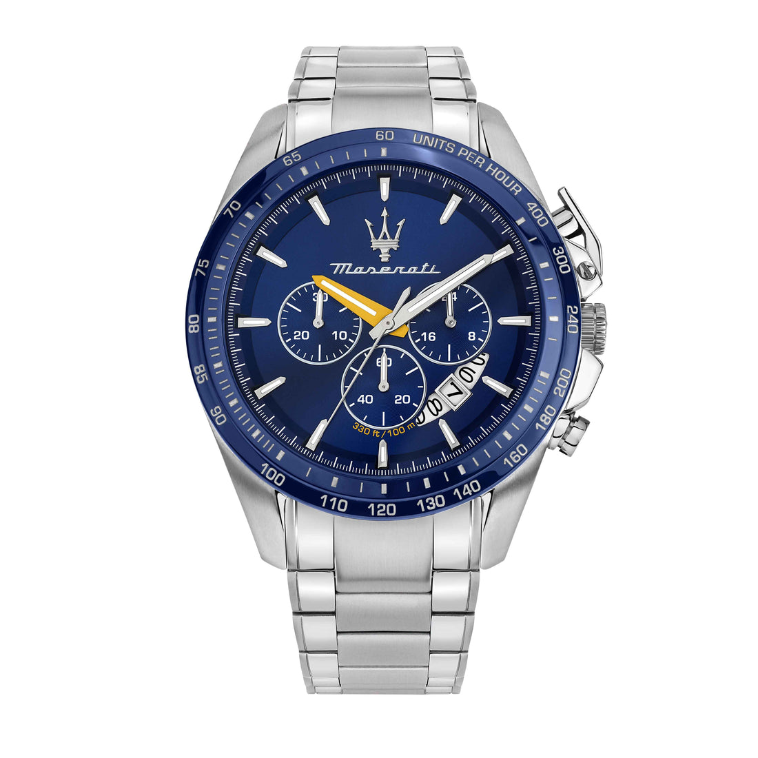 Orologio Uomo Maserati Set Box Bracciale Acciaio Quarzo Cronografo Blu R8871612039