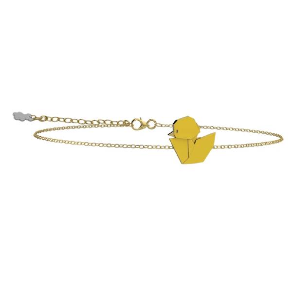 Bracciale Bambino Nanàn Argento Dorato 925 Origami Paperella NAN0716