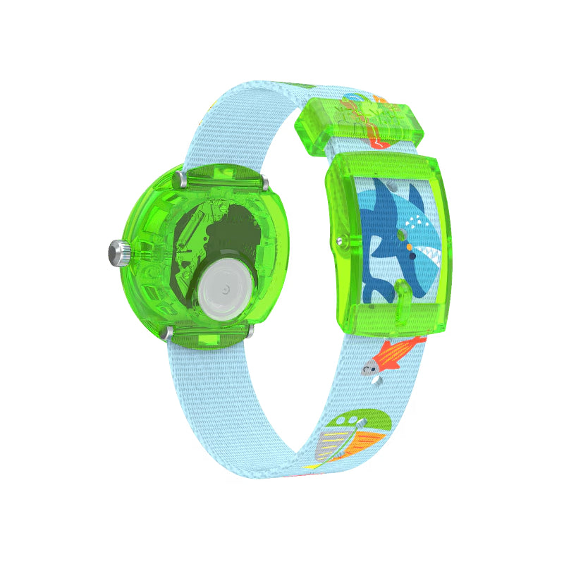 Special Box Orologio Bambino Swatch Flik Flak Color In Neon ZFBNP232