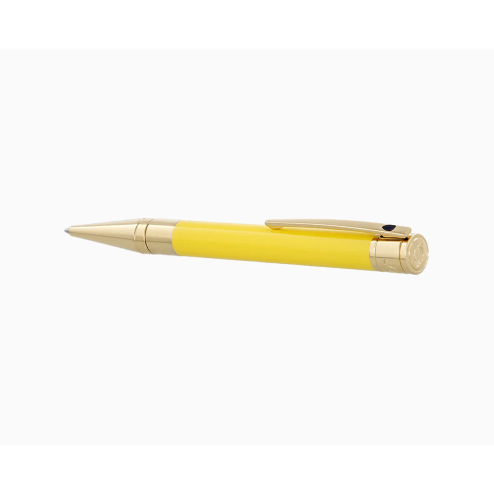 Penna Uomo Dupont Acciaio Dorato Smalto Giallo 265280