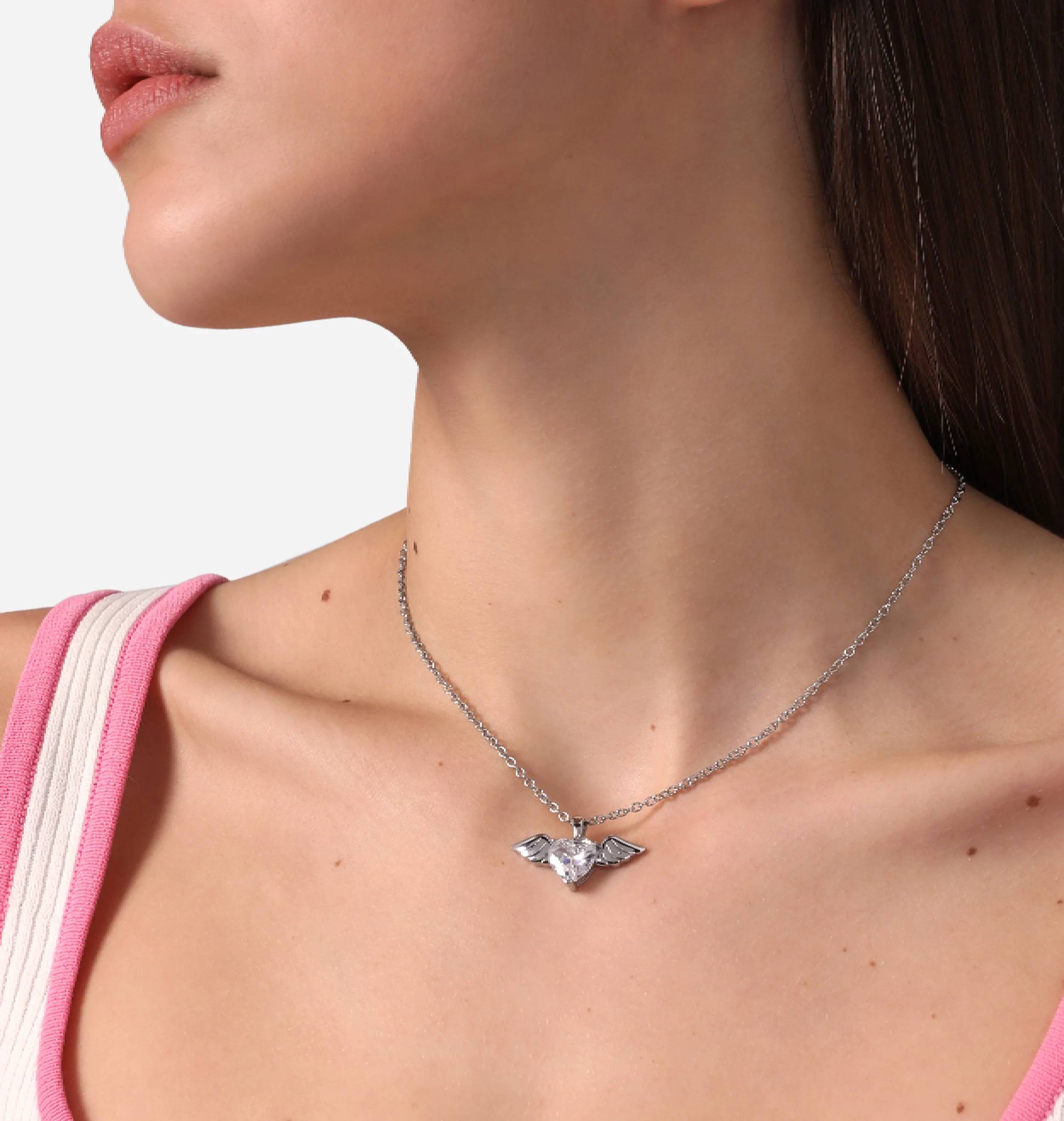 Collana Cupido Chiara Ferragni Cuore Zircone J19AVH02