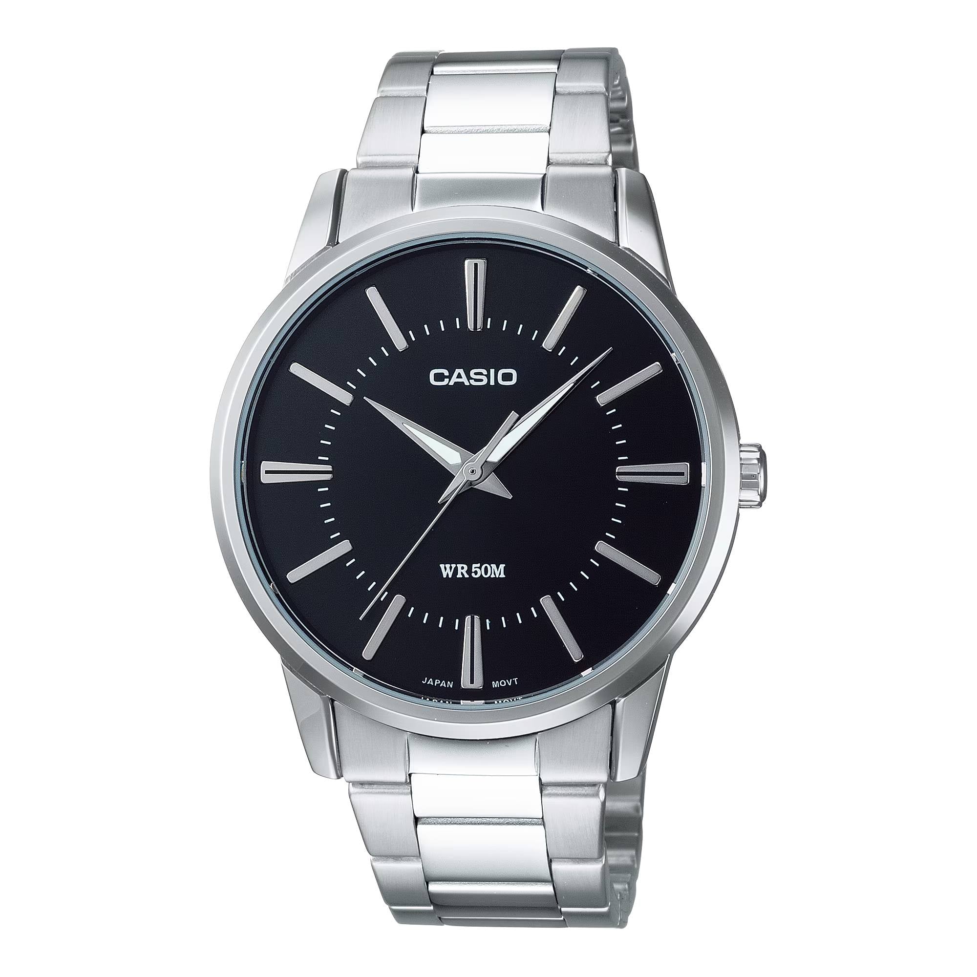 Orologio Uomo Casio Acciaio Nero Quarzo MTP-1303PD-1AVEG