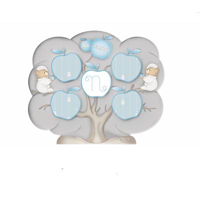 Portafoto Argento Bambino Nanan Celeste Albero Mela NCO0050