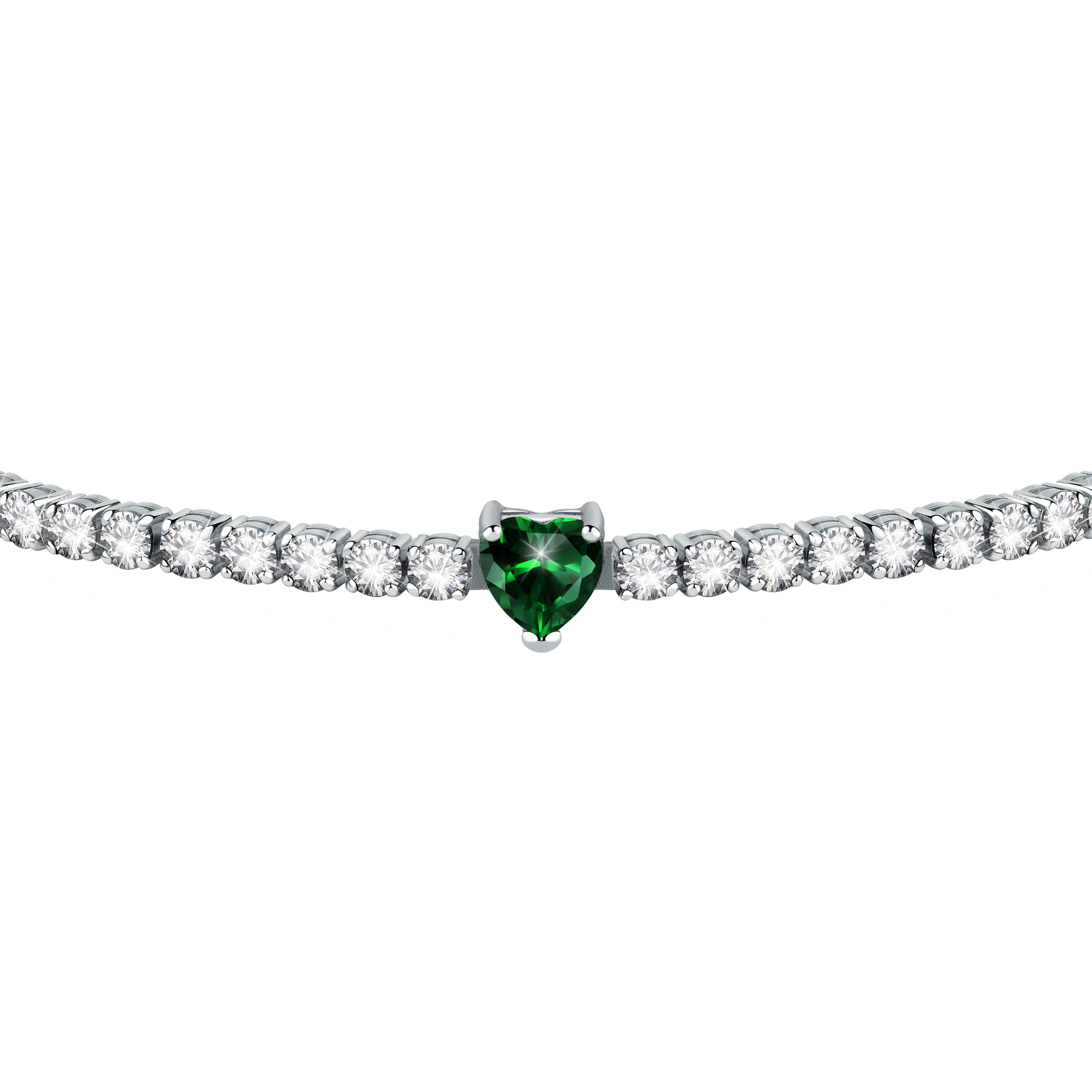 Bracciale Donna Chiara Ferragni Tennis Zirconi Bianchi Verdi