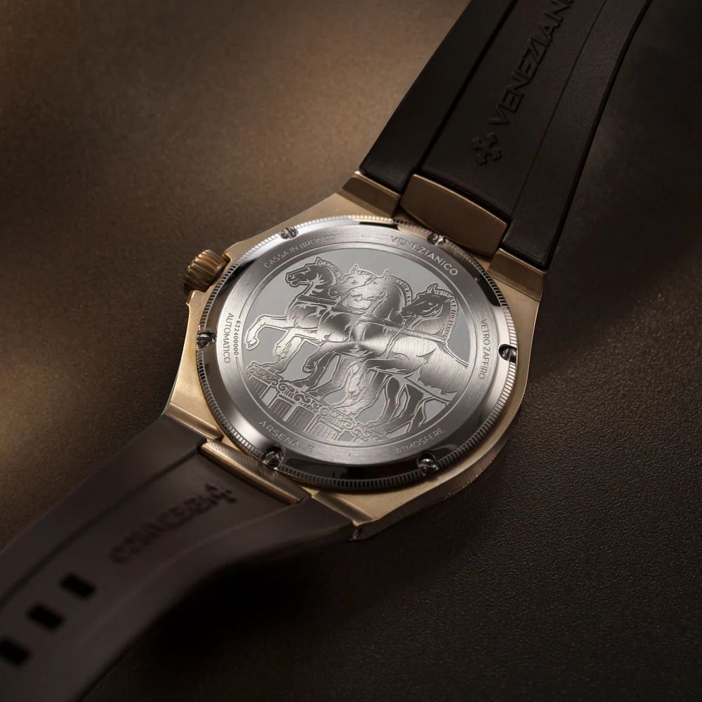 Orologio Uomo Venezianico Arsenale Bronzo 40 mm Marrone 6221555