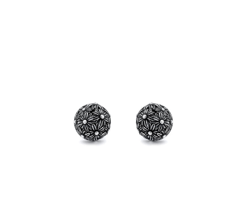 Orecchini Donna Giovanni Raspini Argento 925 Ciondolo Boule Margherite 11601