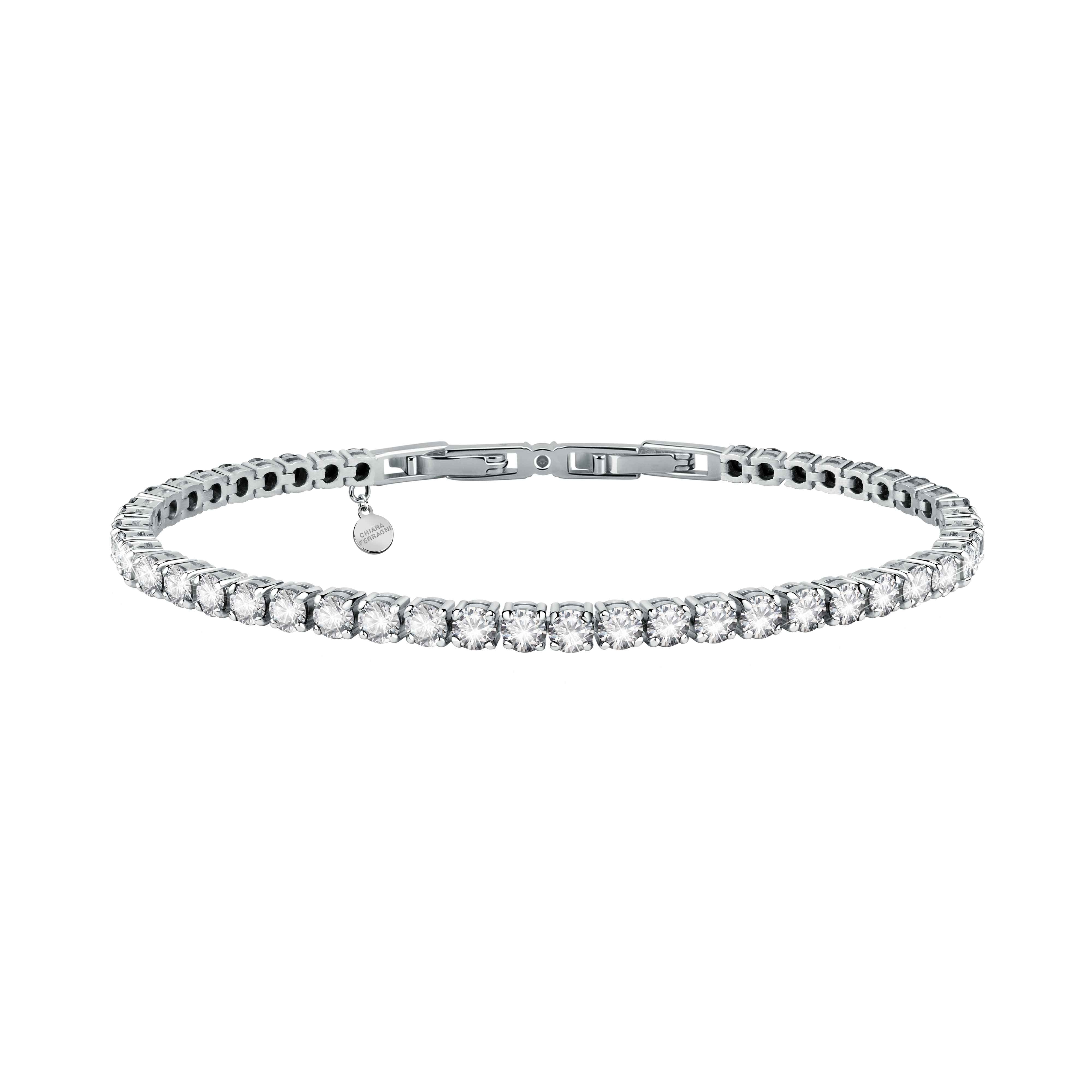 Bracciale Donna Chiara Ferragni Tennis Zirconi Bianchi