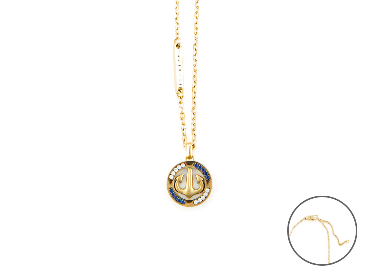 Collana Uomo 4us cesare paciotti acciaio dorato ancora 4UCL6732