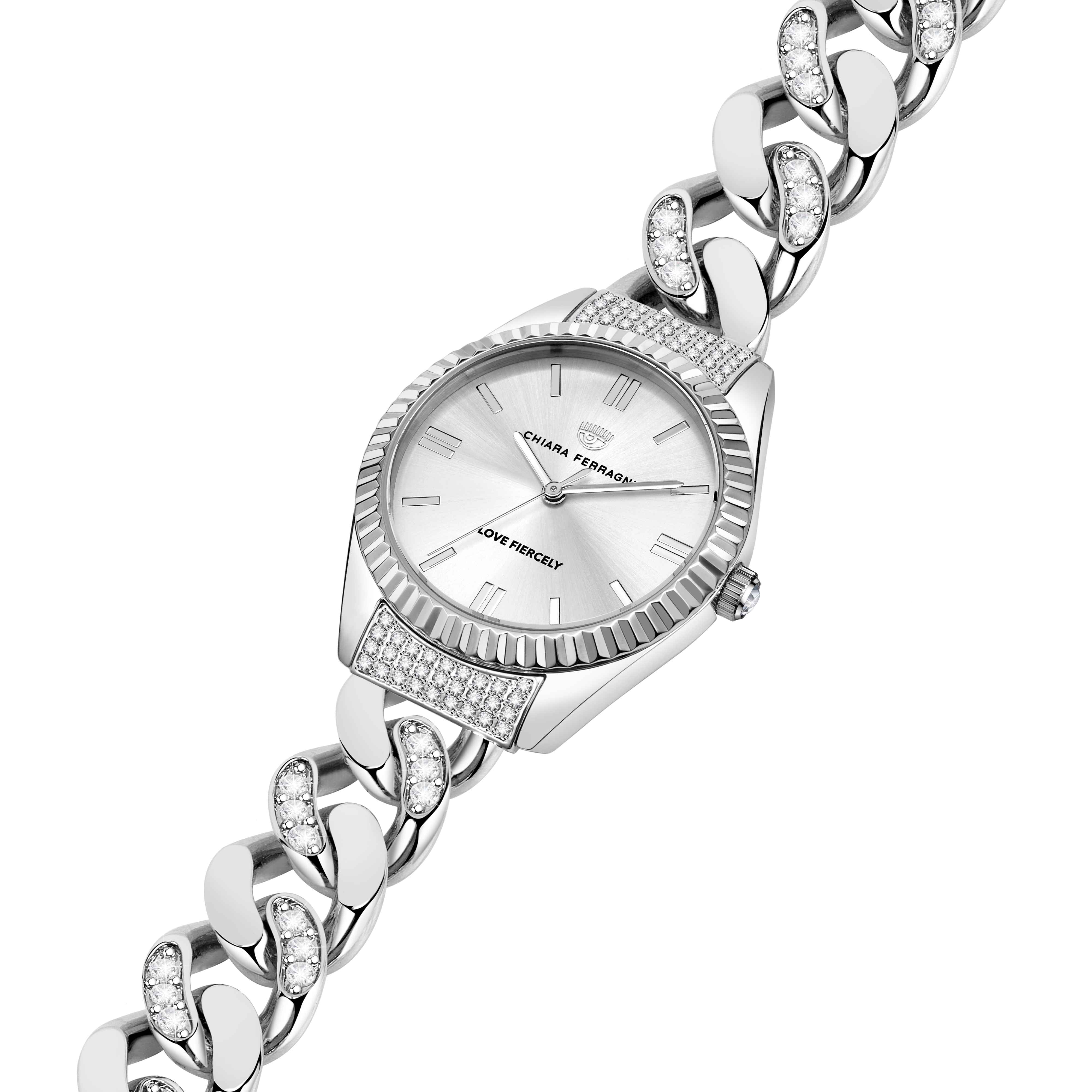Orologio Donna Chiara Ferragni Quarzo Solo Tempo Acciaio Zirconi
