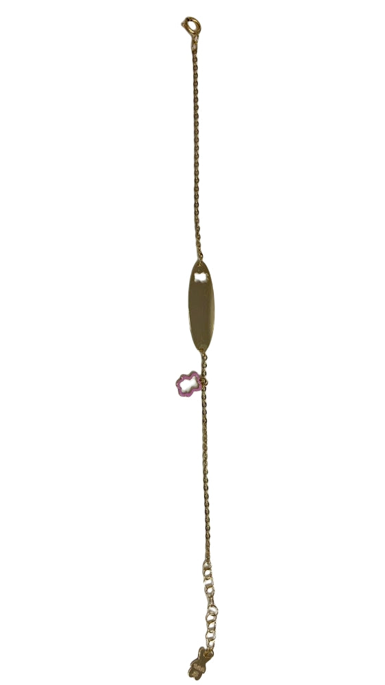 Bracciale bimbo Nanan oro 9Kt con targhetta NGLD0048