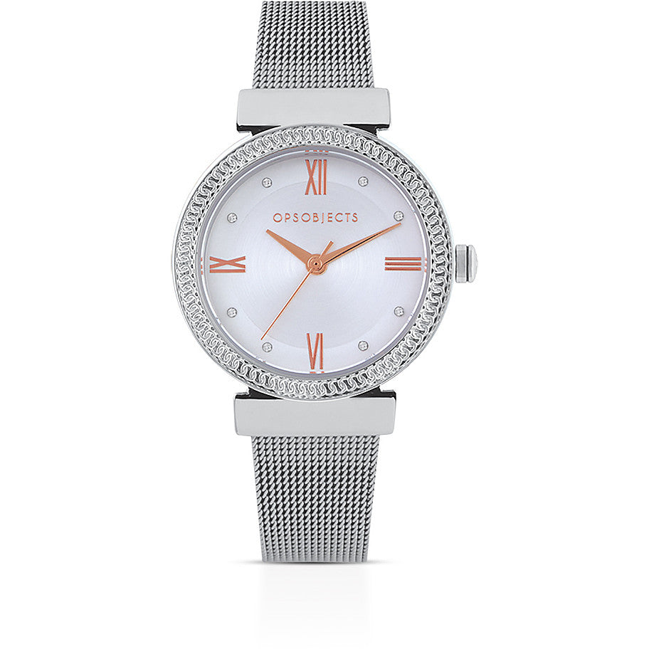 Orologio Donna Ops Quarzo Solo Tempo Acciaio Zirconi OPSPW-837-2700