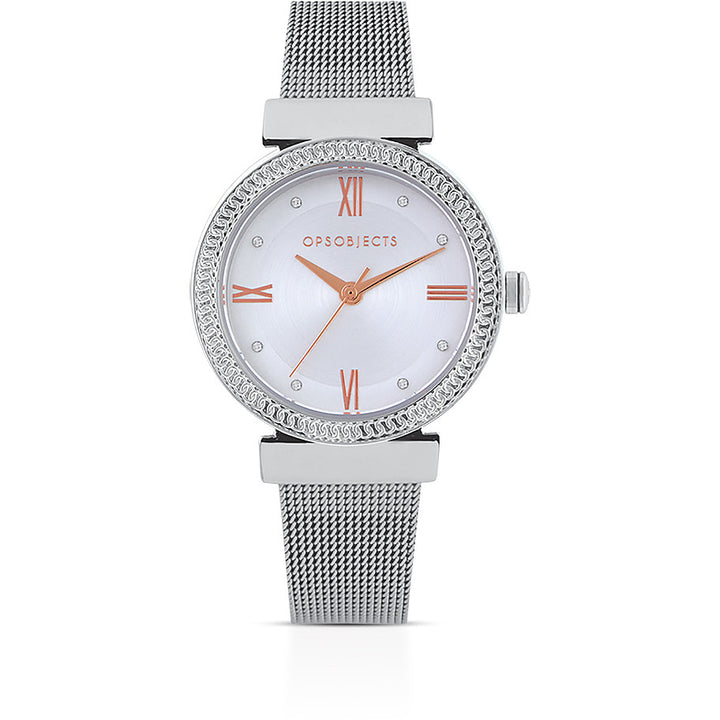 Orologio Donna Ops Quarzo Solo Tempo Acciaio Zirconi OPSPW-837-2700