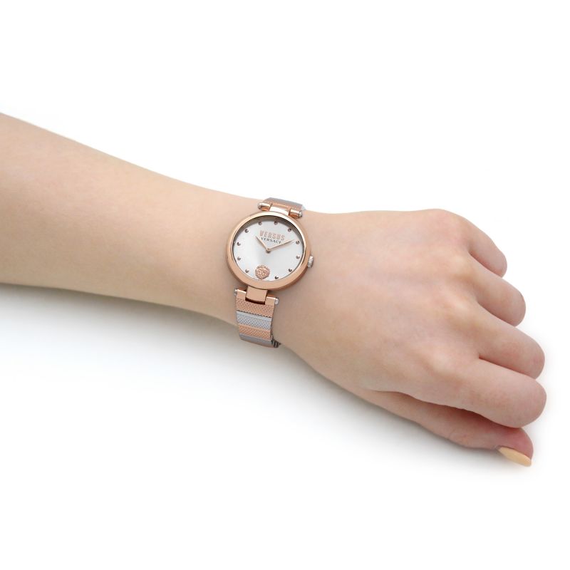 Orologio Donna Versus By Versace Quarzo Solo Tempo Acciaio Bicolore Leone Rosè VSP1G0821
