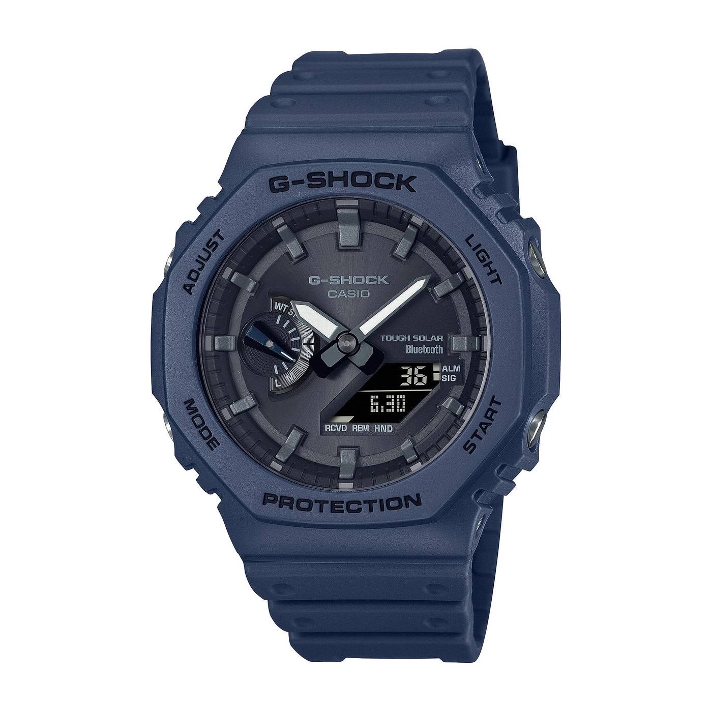 Orologio Uomo G-shock Casio Gomma Blu Carica Solare GA-B2100-2AER