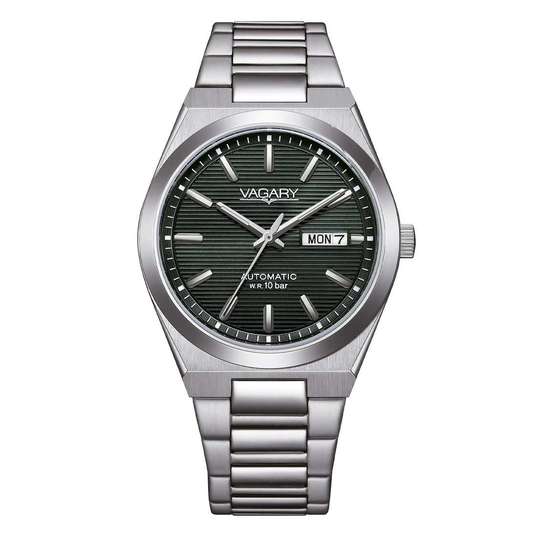 Orologio Uomo Vagary By Citizen Timeless Automatico Verde Acciaio IX3-611-41