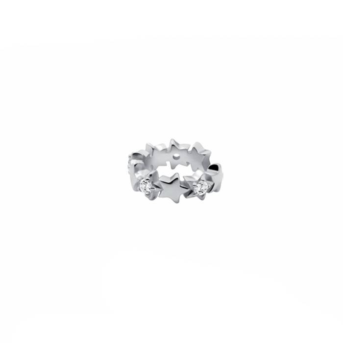 Orecchino Ear Cuff Donna Liu Jo Argento 925 Stelle Zirconi Bianchi ALJ321