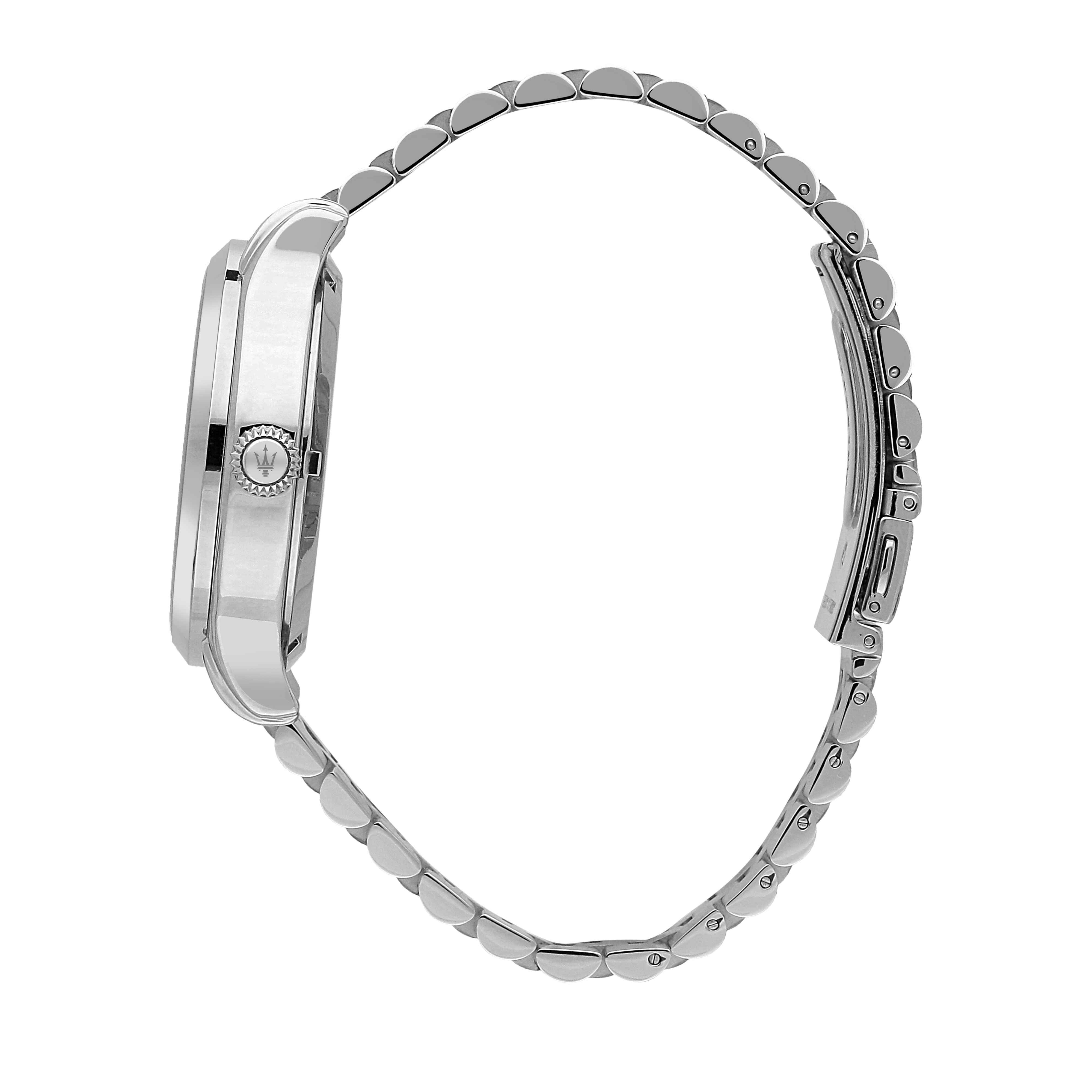 Orologio Uomo Maserati Acciaio Open Heart Blu Automatico Solo Tempo R8823118009