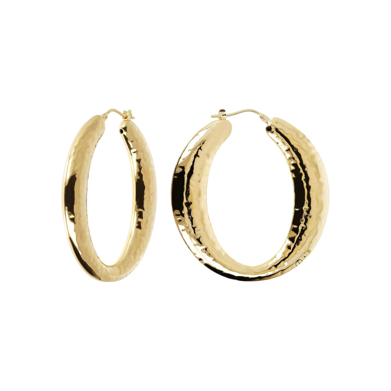 Orecchini Donna Etrusca Cerchi Bronzo Dorato Oro 18 KT WSET00557.YG