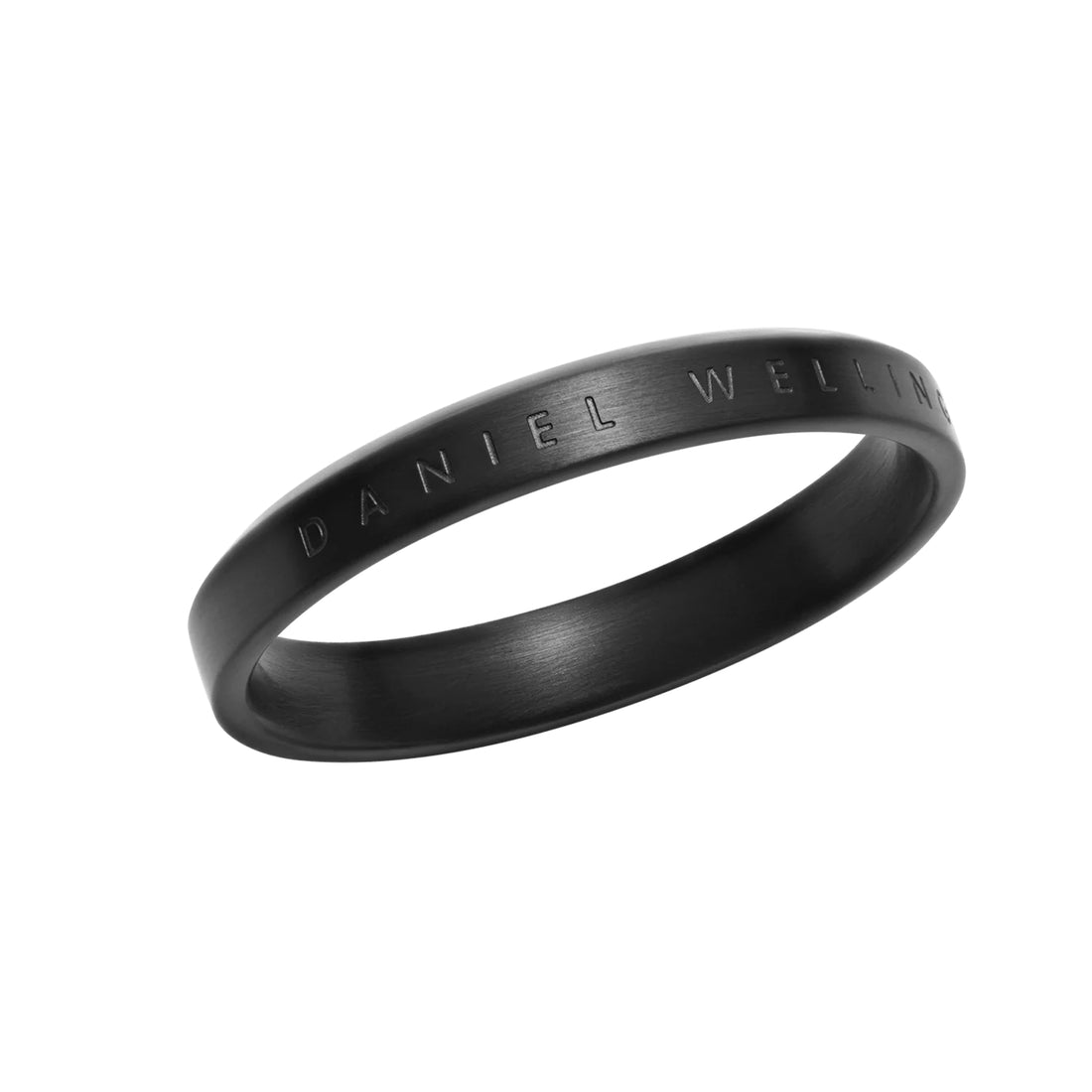 Anello Uomo Daniel Wellington Acciaio Nero Satinato Misura 24 DW00400366