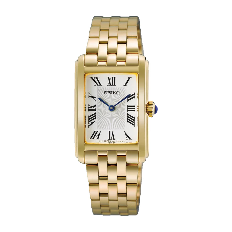 Orologio Donna Seiko Quarzo Acciaio Dorato Lucido Numeri Romani HGG001P1
