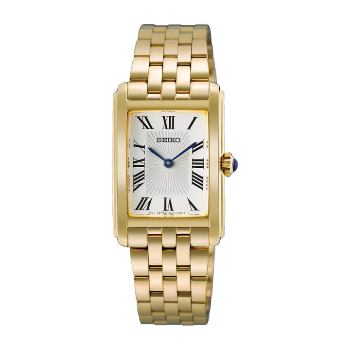 Orologio Donna Seiko Quarzo Acciaio Dorato Lucido Numeri Romani HGG001P1