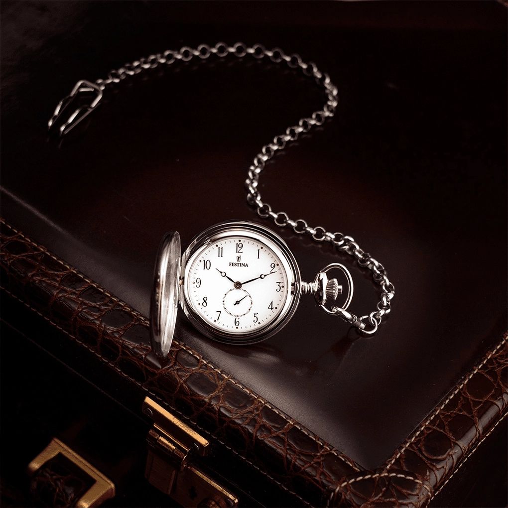Orologio Uomo Festina Acciaio Tasca Catena F2026/1