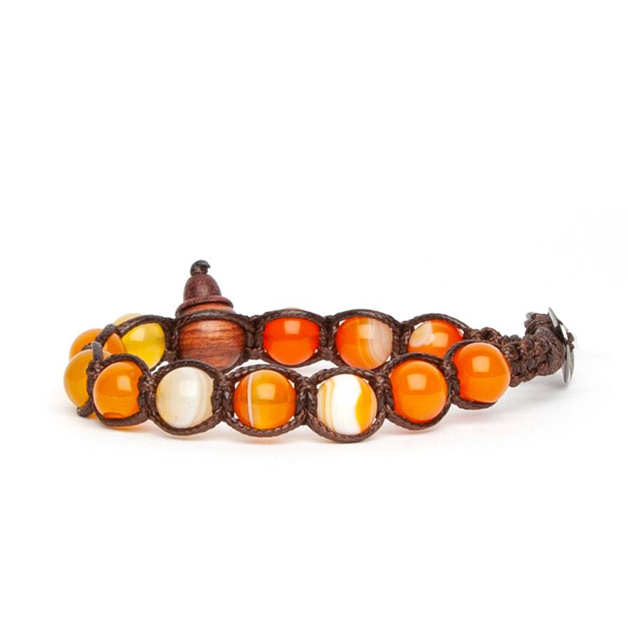 Bracciale Uomo Tamashii Agata Arancione BHS900-284