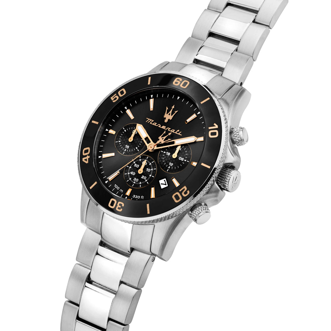 Orologio Uomo Maserati Set Box Bracciale Acciaio Quarzo Cronografo R8873600001