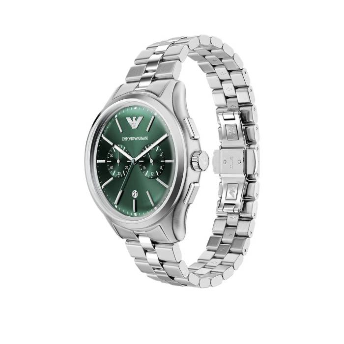 Orologio Uomo Emporio Armani Acciaio Cronografo Quarzo Data Verde AR11746
