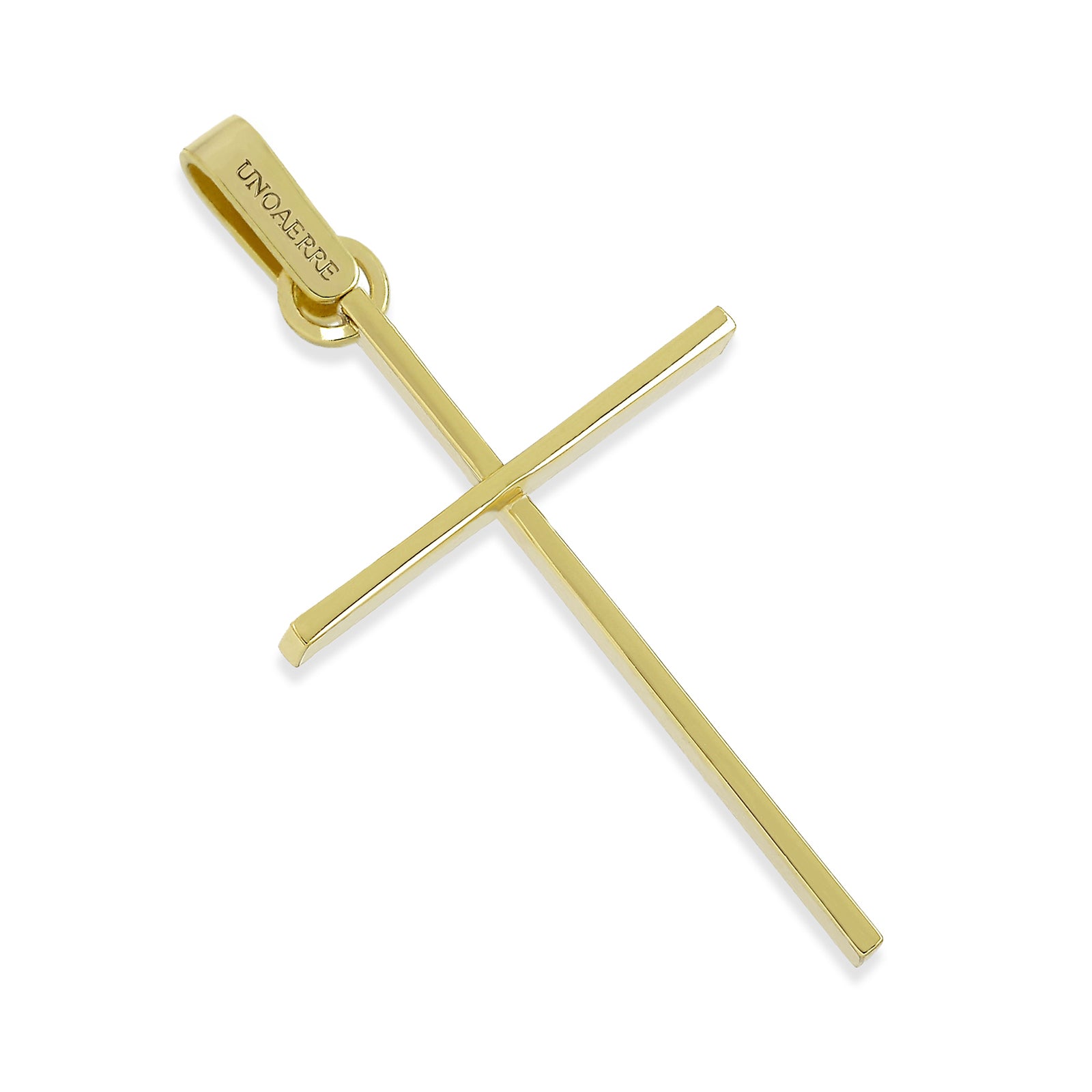 Medaglia Uomo Unoaerre Croce in Acciaio dorato 560856