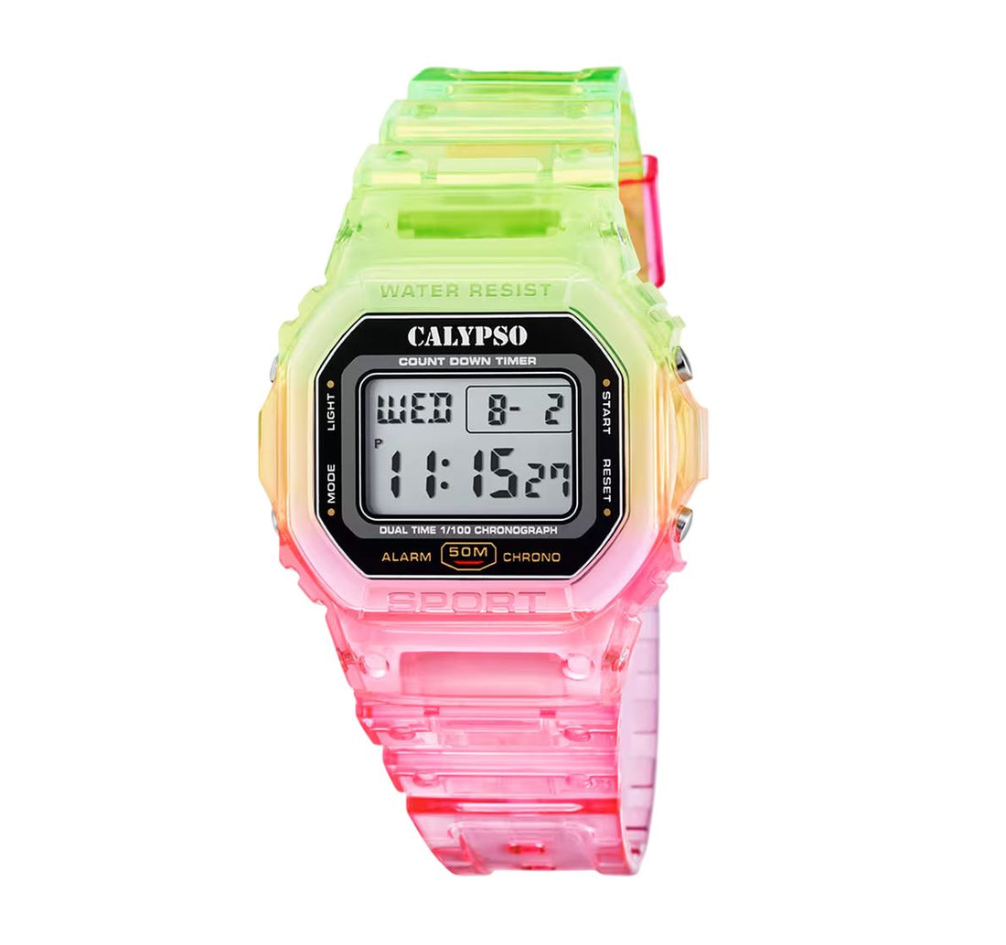 Orologio Bambino Quarzo Solo Tempo Calypso Color Splash K5874/4
