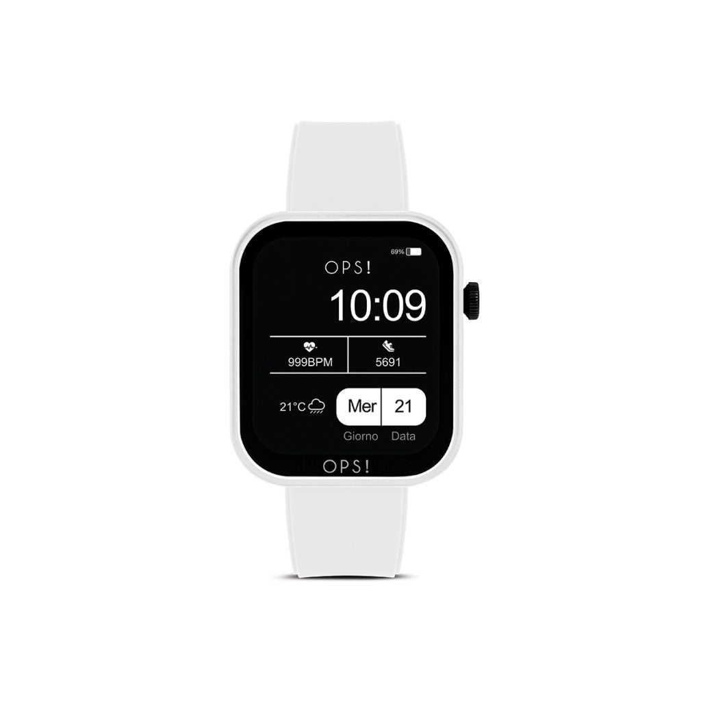 Orologio Unisex Ops Smartwatch Active Call Bianco OPSSW-26