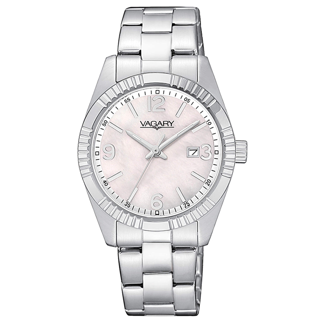 Orologio Donna Vagary Acciaio Bianco Quarzo Solo Tempo Data IU2-219-11