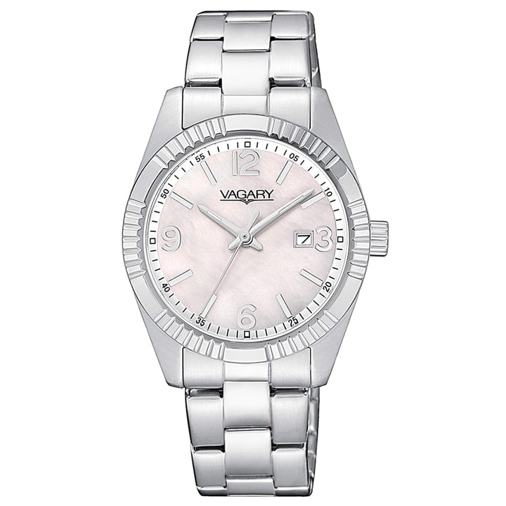 Orologio Donna Vagary Acciaio Bianco Quarzo Solo Tempo Data IU2-219-11