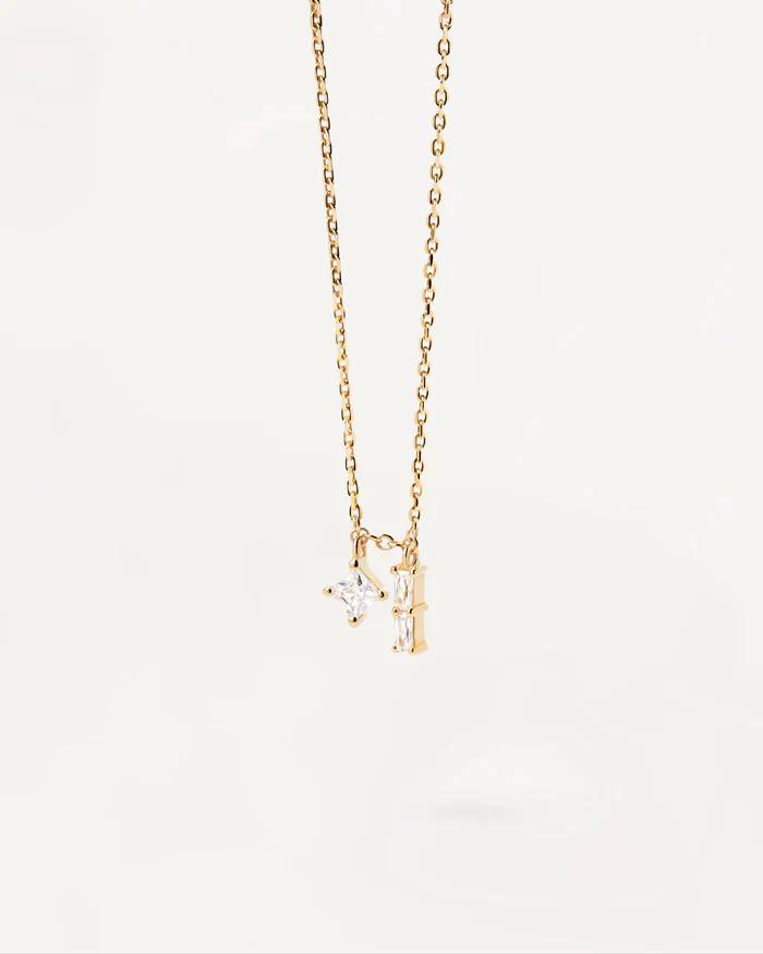 Collana Donna PDPaola Argento Dorato 925 Zirconi Bianchi CO01-500-U